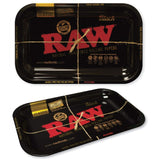 RAW GOLD & BLACK ROLLING TRAY-SMALL