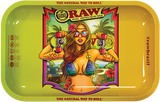 RAW BRAZIL GIRL ROLLING TRAY-SMALL