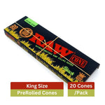 Raw Black Organic Hemp King Size Pre- Rolled Cones