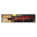 Raw Black King Size Pre-Rolled Cones-20 cones