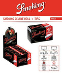 SMOKING DELUXE ROLLING PAPER ROLL WITH TIPS
