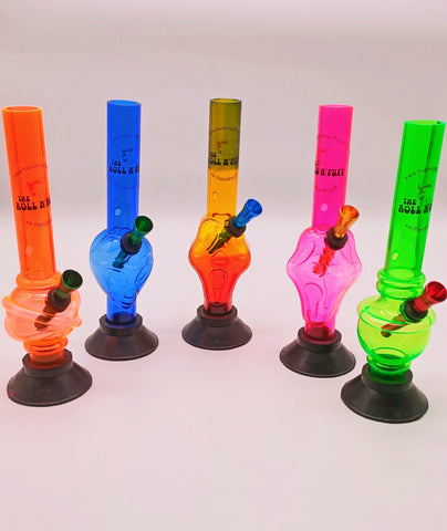 The RollnPuff Coloured Acrylic Bong-8inches