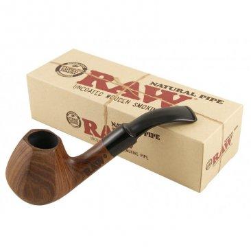 RAW HAND CARVED WOODEN PIPE