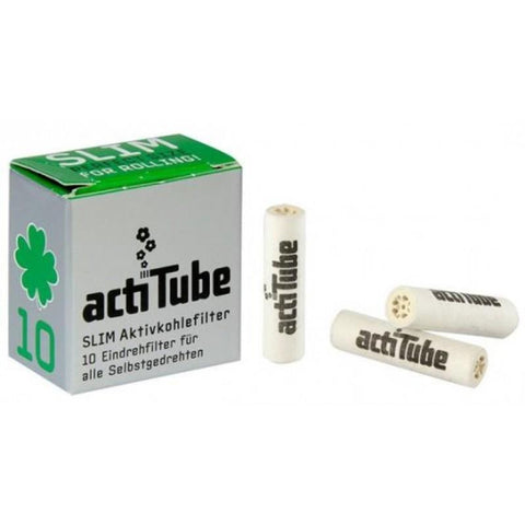 ACTITUBE SLIM CHARCOAL FILTERS (PACK OF 10)