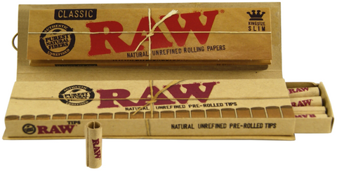 Raw Classic Connoisseur King Size With Pre Rolled Tips