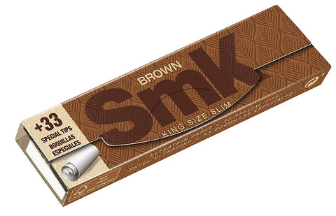 SMK BROWN WITH TIPS - 33 SHEETS & 33 TIPS
